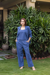 Indigo power set in kala cotton