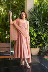 Blush breeze anarkali set