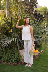 Elegant white co-ord set