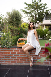 Chic summer white dress