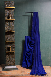 Royal Blue Cotton Saree