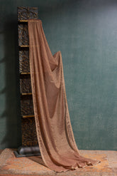 Caramel Brown Chanderi Tissue Dupatta