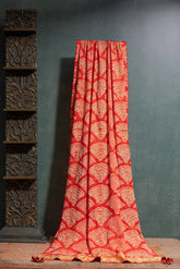 Orange Gaji Bandhej Dupatta