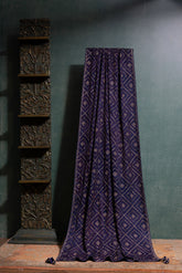 Navy Blue Gaji Bandhej Dupatta