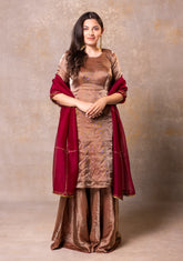 Tissue Dress, Organza Dupatta