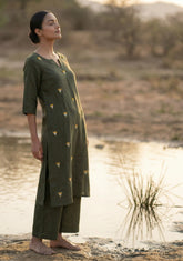 Olive Kurta Set