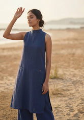 Navy Blue Kurta Set