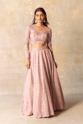 Nude lehenga set