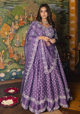 Lavender lehenga set