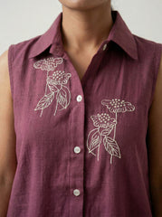 Plum Shirt & Pant Set