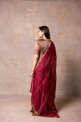 Tissue Dress, Organza Dupatta