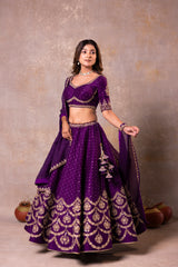 Deep Purple Lehenga Set