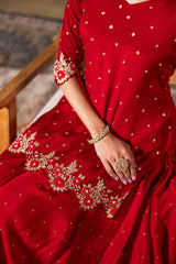 Red Short Kurta & Palazzo Set