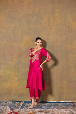 Fuchsia Suit Set