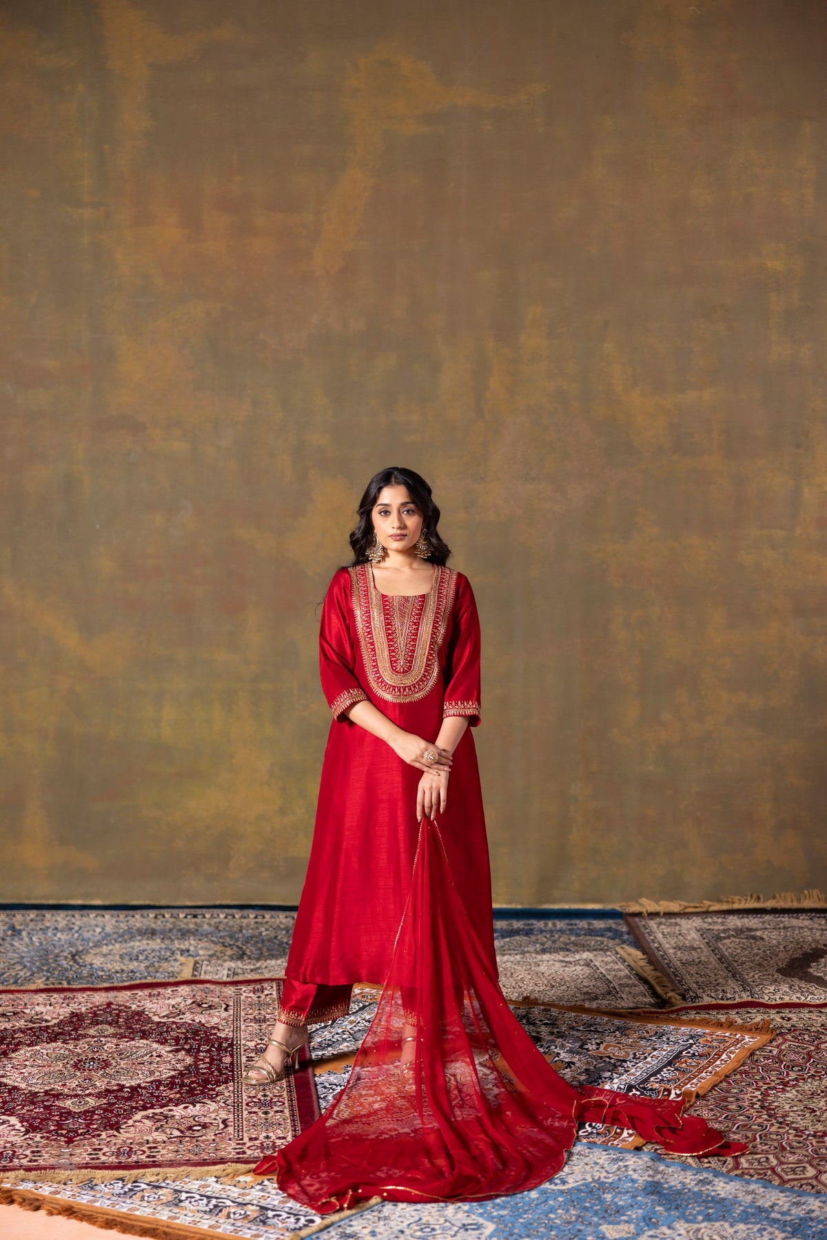 Deep Red Suit Set