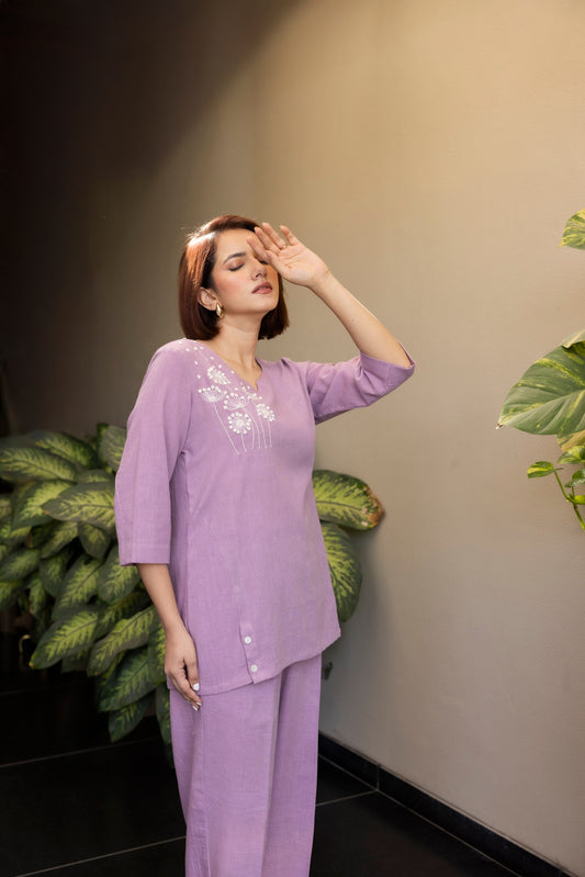 Lilac calm co-ord set