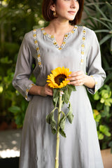 Grey kurta set