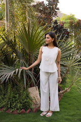 Elegant white co-ord set