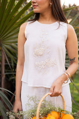 Elegant white co-ord set