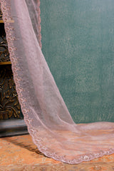 Lilac Organza Dupatta