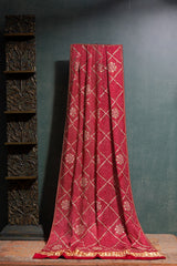 Red Gaji Bandhej Dupatta