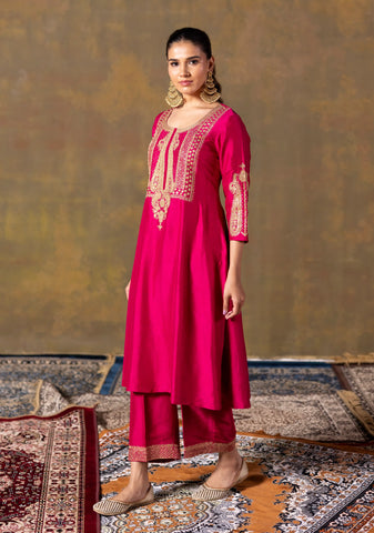Fuchsia Suit Set