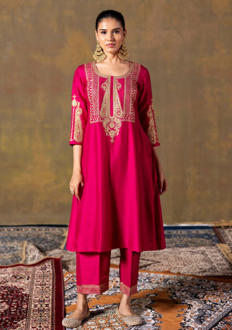 Fuchsia Suit Set