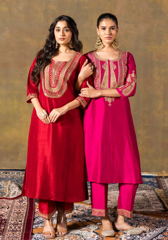 Deep Red Suit Set