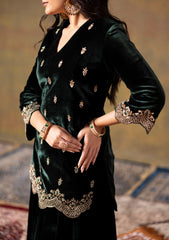 Deep Green Short Kurta & Palazzo Set