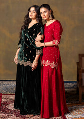 Deep Green Short Kurta & Palazzo Set
