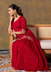 Red Short Kurta & Palazzo Set