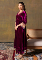 Velvet Wine Suit Set