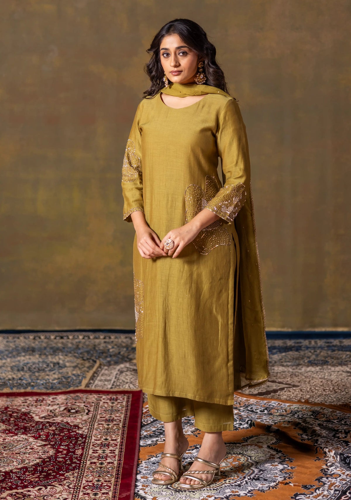 Mehendi Green Suit Set