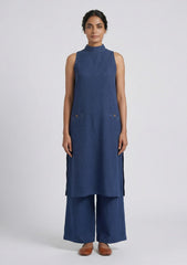 Navy Blue Kurta Set