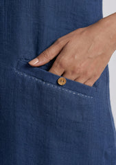 Navy Blue Kurta Set