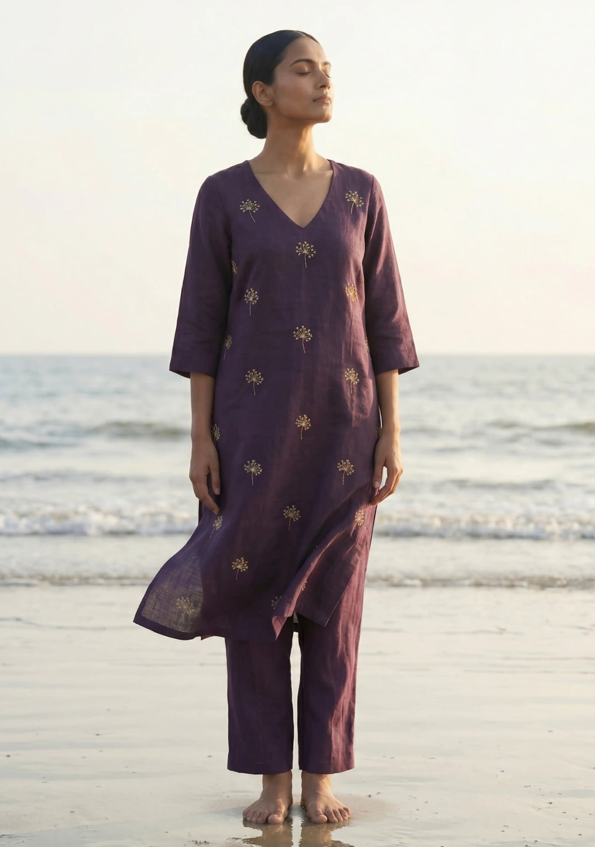 Violet Kurta Set