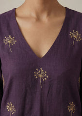 Violet Kurta Set