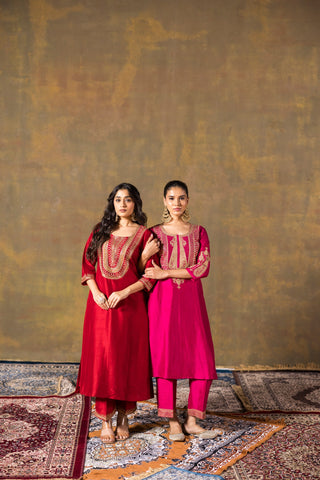 Fuchsia Suit Set