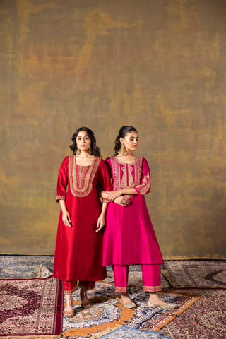 Deep Red Suit Set