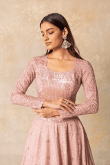 Nude lehenga set