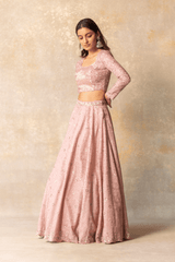 Nude lehenga set