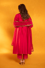 Pink silk dress