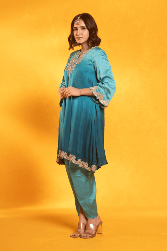 Blue modal dress