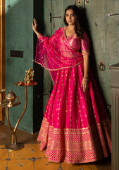 Hot pink lehenga set
