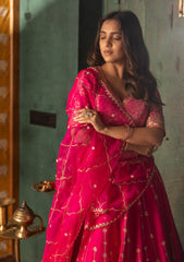 Hot pink lehenga set