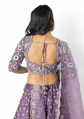 Lavender lehenga set