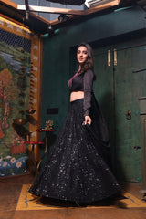 Black Lehenga Set (Copy) Achkan