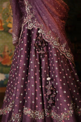 Lavender Lehenga Set Achkan
